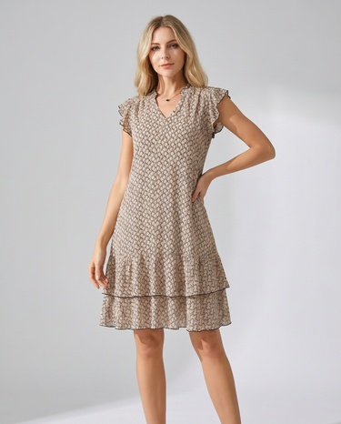 Chic Elegant V-Neck Summer Dress | Effortless Summer Style
