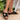 Slim Sandals with Supportive Sole – Leather Slip-On Flat Sandal