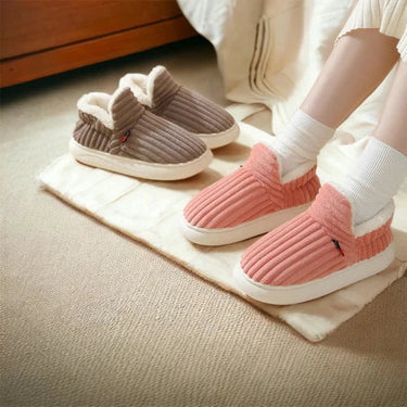 Maud | Plush Lined Slippers with Non Slip Soles