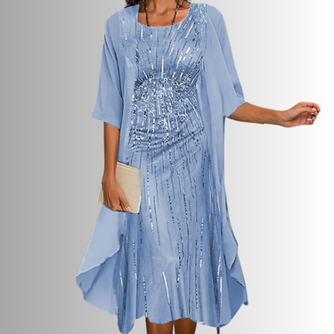 Women's Floral Print Two-Piece Top and Skirt Set