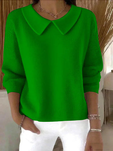 Relaxed Knit Pullover Sweater – Classic Comfortable Jumper