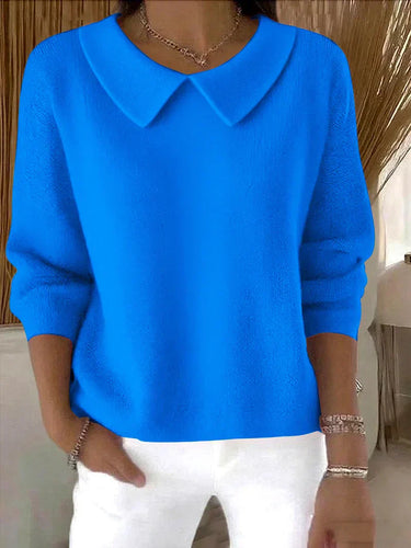 Relaxed Knit Pullover Sweater – Classic Comfortable Jumper