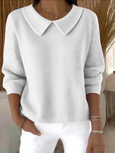 Relaxed Knit Pullover Sweater – Classic Comfortable Jumper