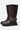 Knee-High Flat Boots – Chunky Sole Retro Buckle Faux Leather Boots
