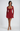 Red Lace Up Party Mini Dress