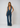 Denim Jumpsuit – Deep Plunge Heart-Neckline Statement Jumpsuit