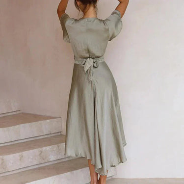 Pink Flowing Vintage Midi Dress – Romantic Cocktail Occasion Dress