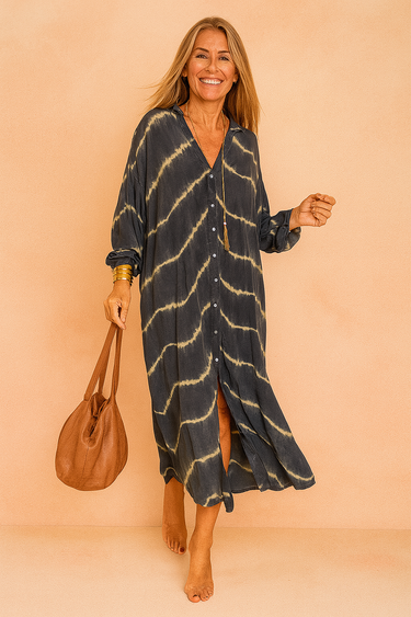 Chic V-Neck Floral Print Maxi Dress | Effortless Summer Style