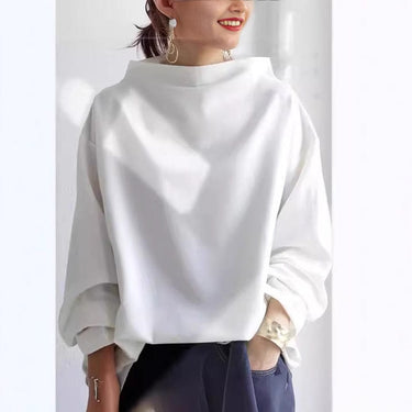 Soft Knit High Neck Top – Relaxed Fit Jumper Top