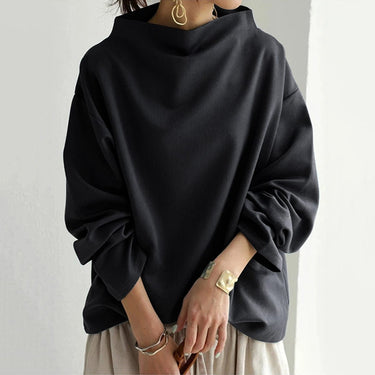 Soft Knit High Neck Top – Relaxed Fit Jumper Top