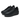 Black Leather Sneakers – Platform Sole Everyday Trainer