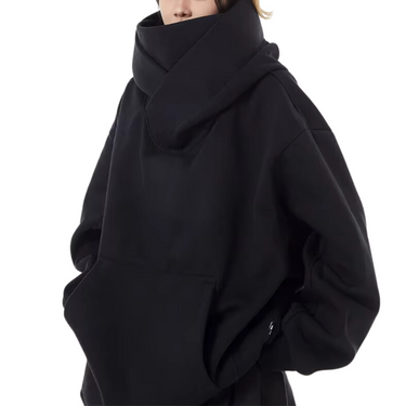Oversized Turtleneck Sweatshirt – High Hood Urban Jumper