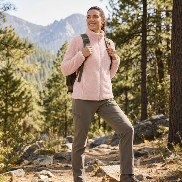 Fleece Zip-Up Jacket – Warm Hooded Teddy Coat