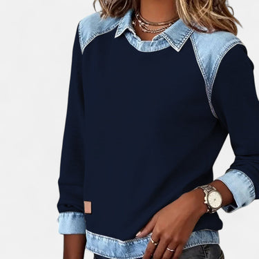 Long Sleeve Knit Pullover Top – Trendy Fitted Jumper