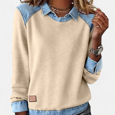 Long Sleeve Knit Pullover Top – Trendy Fitted Jumper