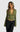 Lace Trim V-Neck Long Sleeve Top – Fitted Stretch Evening Top
