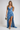 Azure Ruched Maxi Dress – High-Low Ruffle Sculpted Wedding Guest Dress