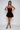 Wine Red Strapless Mini Dress – Bandeau Satin Fold Evening Party Dress