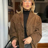 Blythe | Soft Suede Jacket With Relaxed Fit And Zips