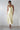 Yellow Satin V-Neck Midi Dress – Formal Wedding Occasion Evening Dress