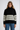 Striped Mock Neck Sweater – Oversized Knit Jumper