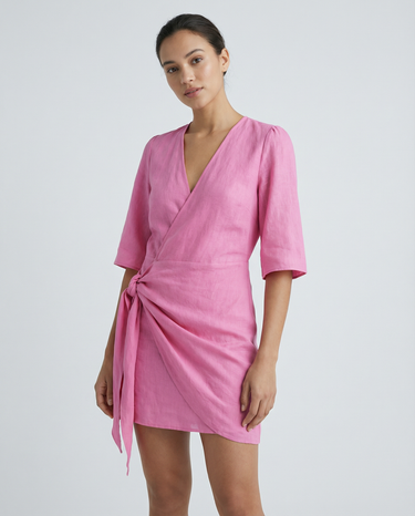Summer V-Neck Dress – Chic Lace-Up Design for Effortless Style