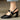 Black Block Heel Slingback Shoes – Pointed Toe Curved Heel Court Shoes