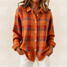 Peony | Checked Jumper With Shirt Collar And Button Front
