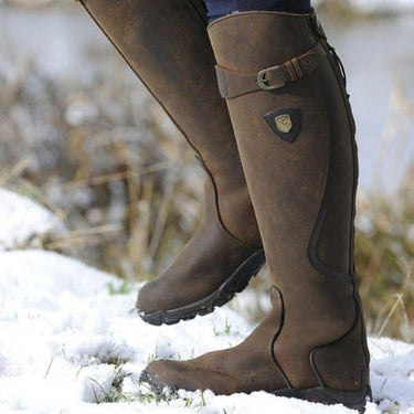 Waterproof Leather Riding Boots – Tall Adjustable Equestrian Boots