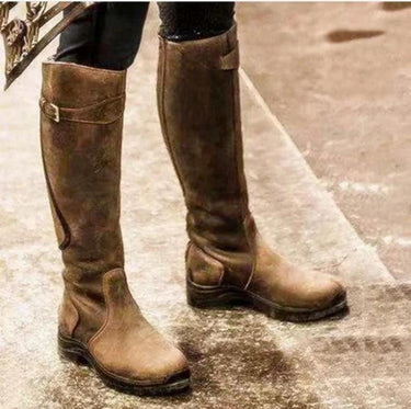 Waterproof Leather Riding Boots – Tall Adjustable Equestrian Boots