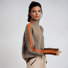 Delphine | Striped Roll Neck Jumper in Soft Knit