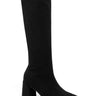 Rowena | Suede Look Boots with Block Heel and Zip