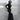 Black Turtleneck Maxi Dress – Long Sleeve Formal Stretch Evening Gown