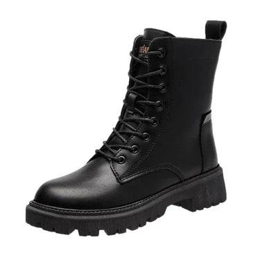 Lettice | Black Leather Boots with Non Slip Sole