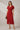 Short Sleeve Faux Wrap Midi Dress with Side Slit