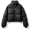 Allegra | Short Quilted Faux Leather Jacket